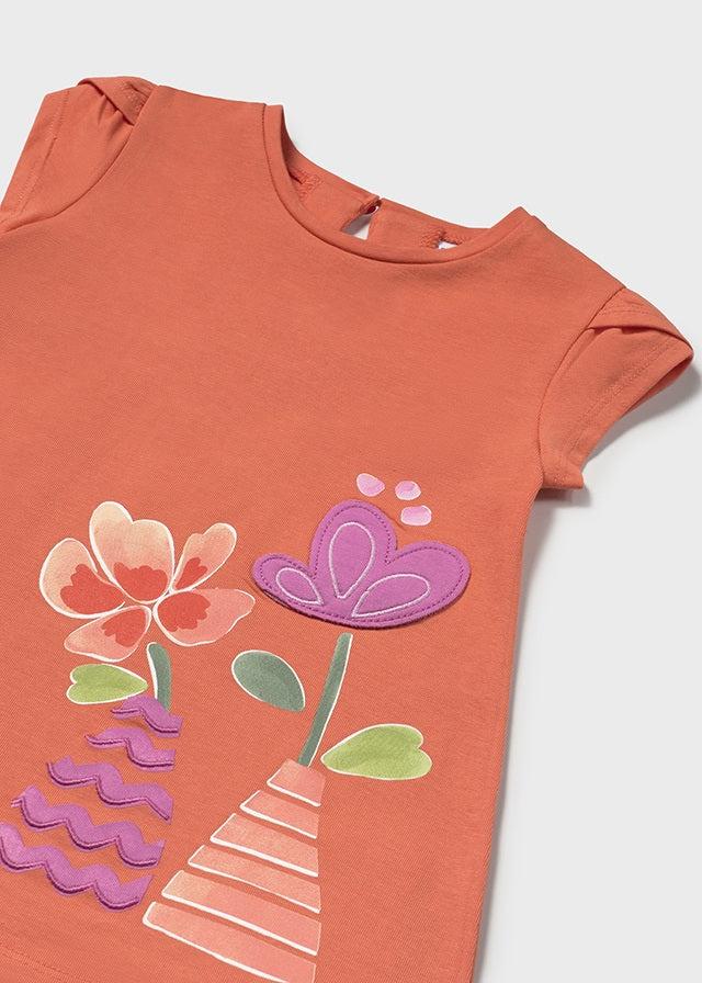 Tiamia Vestido Punto Gráfica Bebé Niña