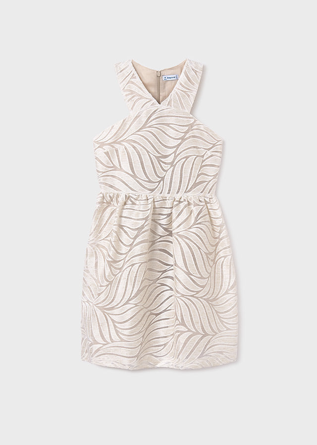 Tiamia Vestido Tirantes Cruzados Devoré Chica