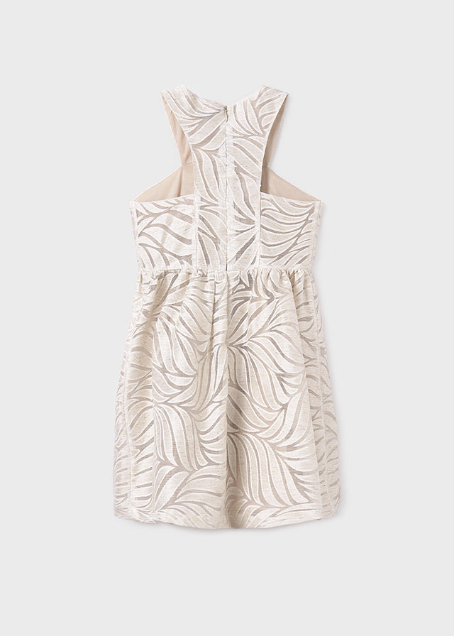 Tiamia Vestido Tirantes Cruzados Devoré Chica