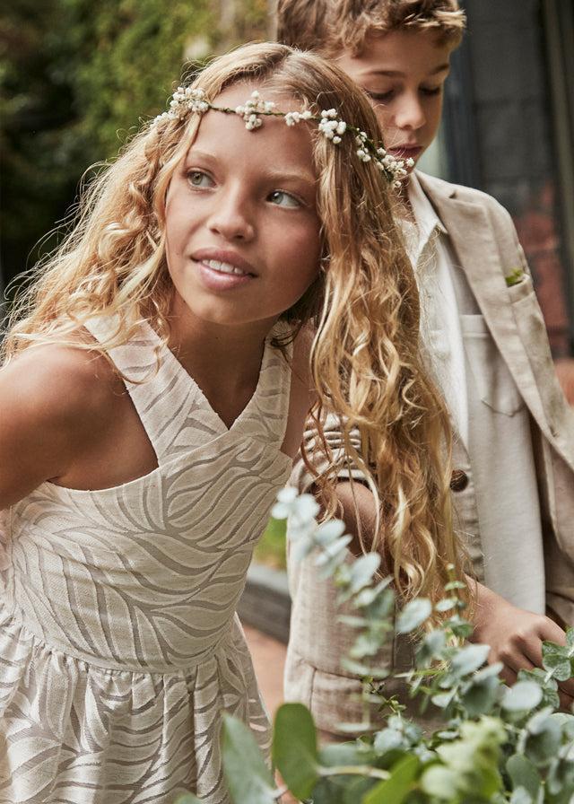 tiamia Vestido tirantes cruzados devoré chica