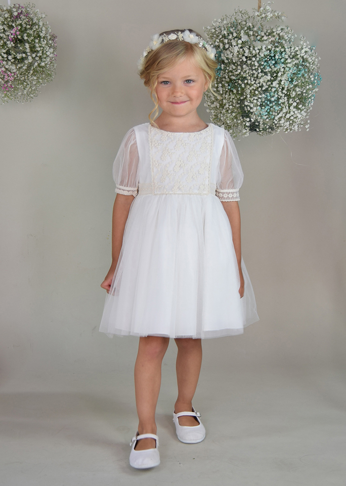 tiamia Vestido tul ceremonia niña