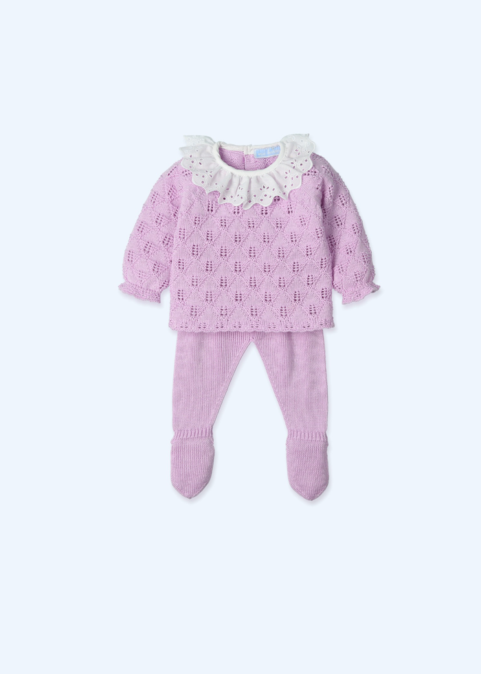 tiamia Traje 2 piezas tira bordada Canesú menguado resplent