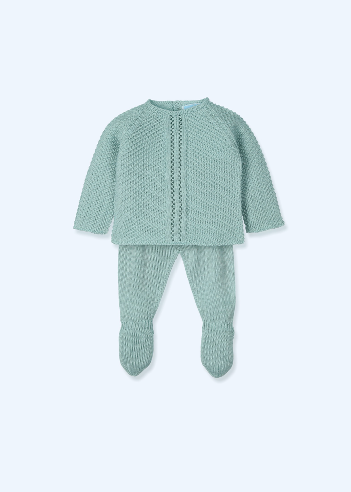 tiamia Traje 3 piezas canesú con gorro menguado rich