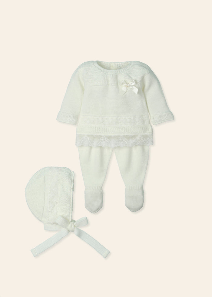 Tiamia Traje 3 Piezas Canesú Especial Muselina "iluminar"