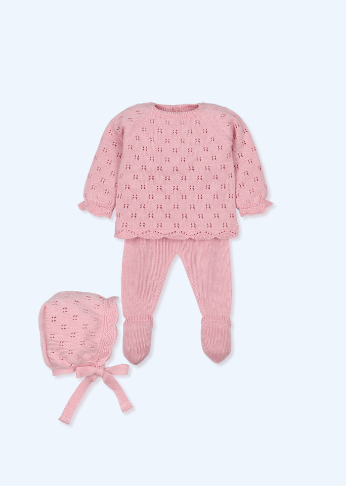 tiamia Traje 3 piezas con gorro menguado pinturesque