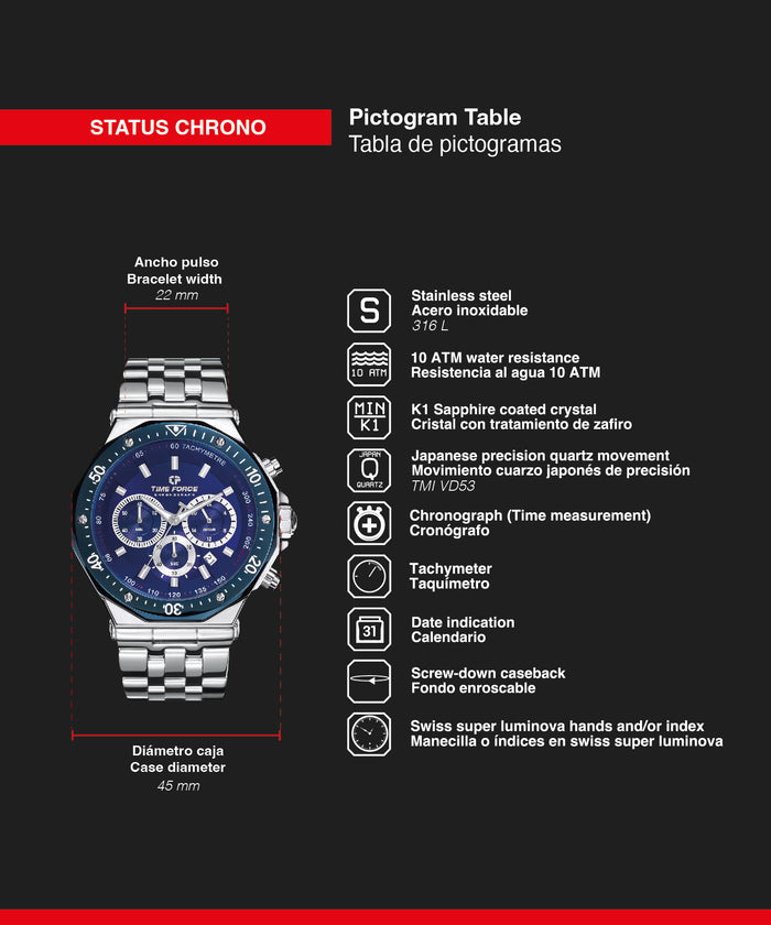 Time Force Status Chrono
