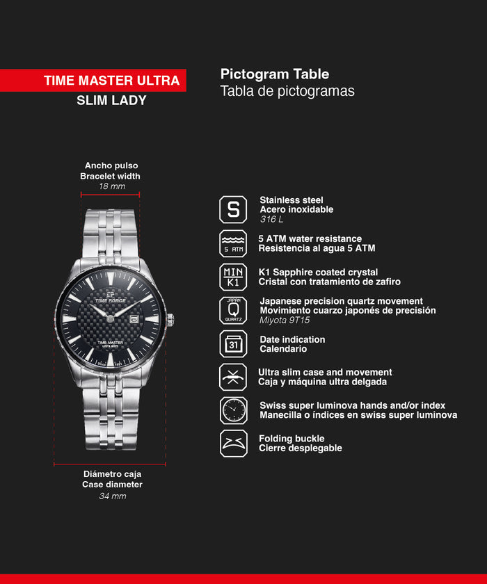 Time Force Time Master Ultra Slim Lady