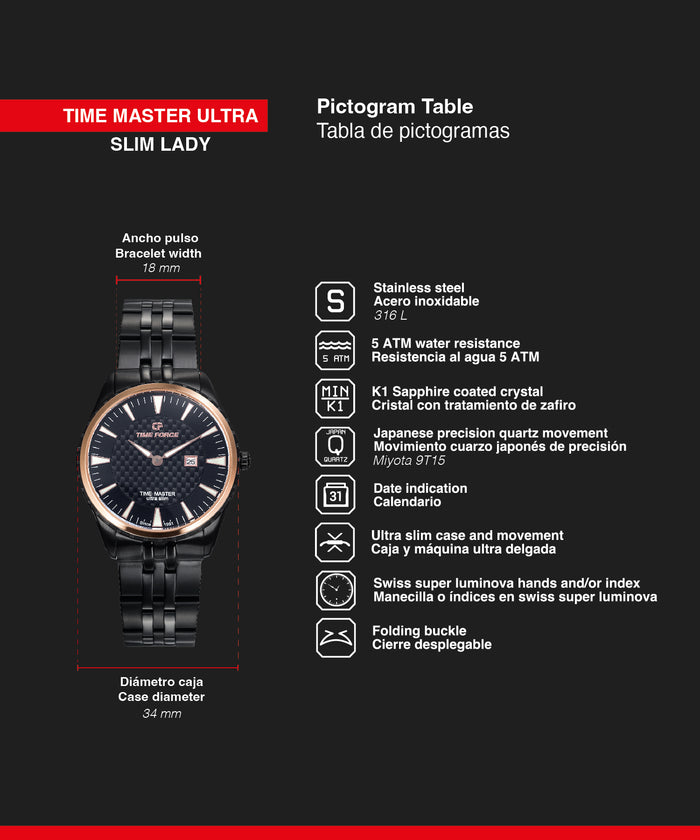 Time Force Time Master Ultra Slim Lady