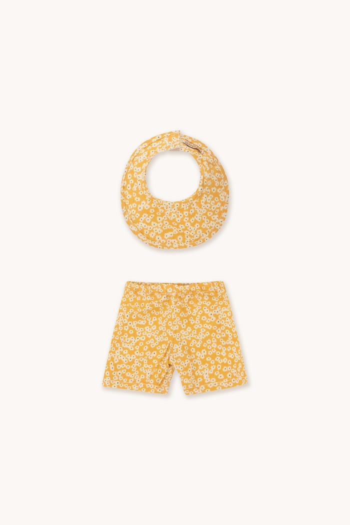tiny cottons Gommu Flores Amarillas - Pantalón & Babero