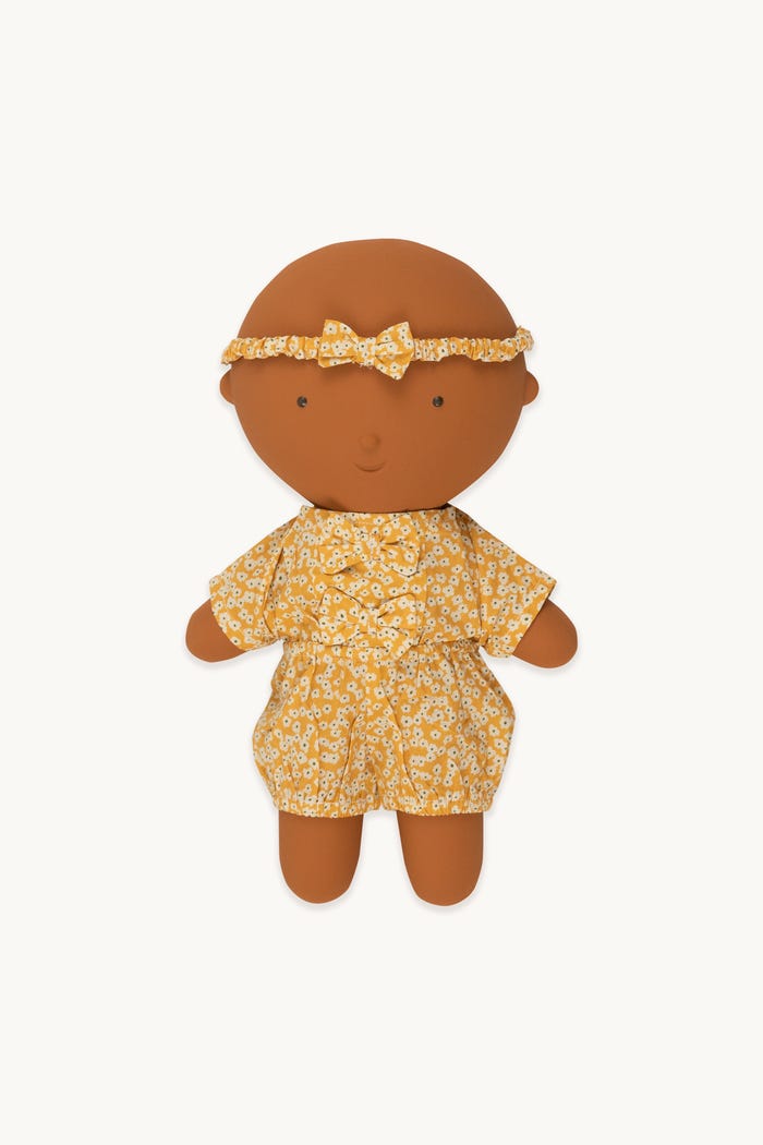 tiny cottons Gommu Flores Amarillas - Pelele & Pajarita