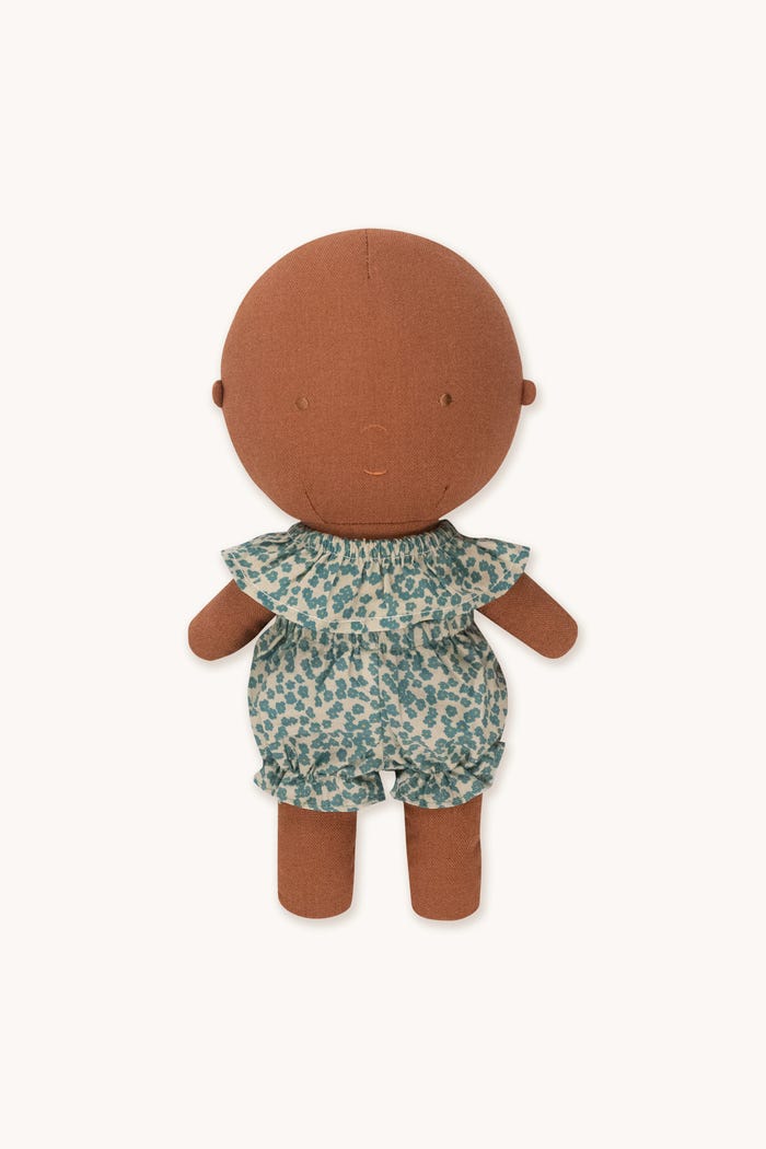 Tiny Cottons Gommu Flores Verdes - Pantalón Corto & Cuello