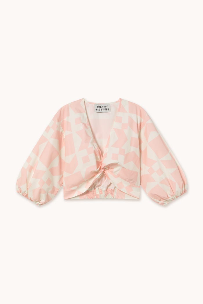 tiny cottons BLUSA CON CUELLO DE PICO GEOMETRIC