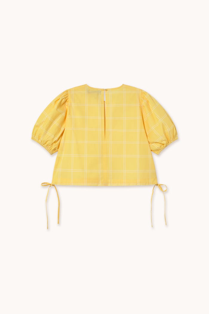 Tiny Cottons BLUSA CON MANGA ABULLONADA A CUADROS