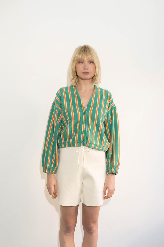 Tiny Cottons BOMBER DE RIZO A RAYAS