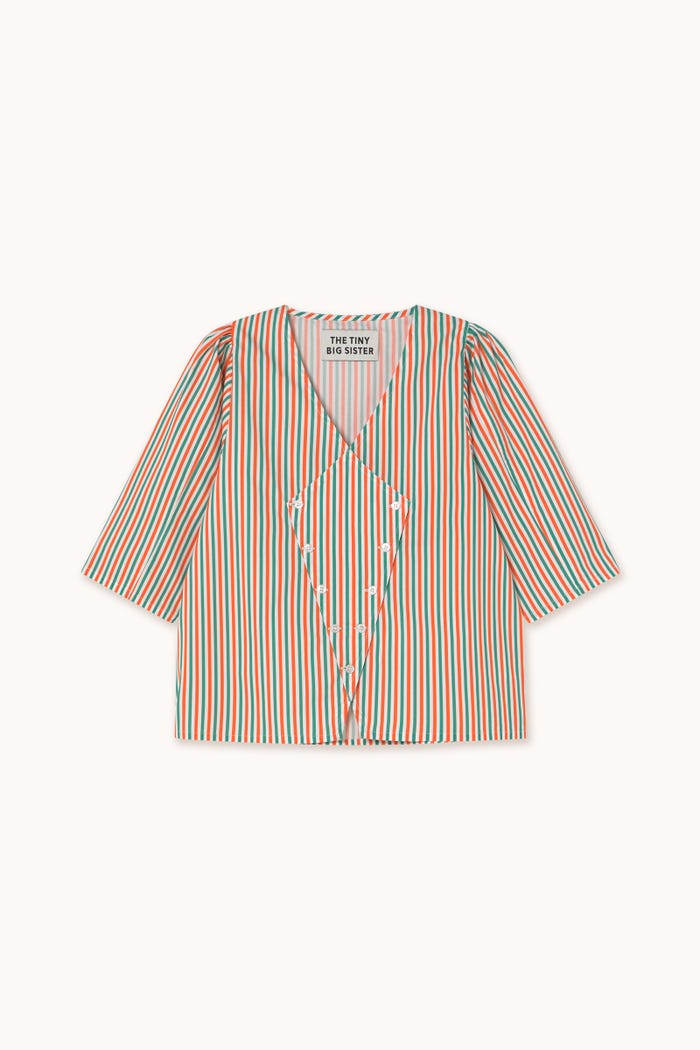 Tiny Cottons CAMISA CON CUELLO DE PICO A RAYAS