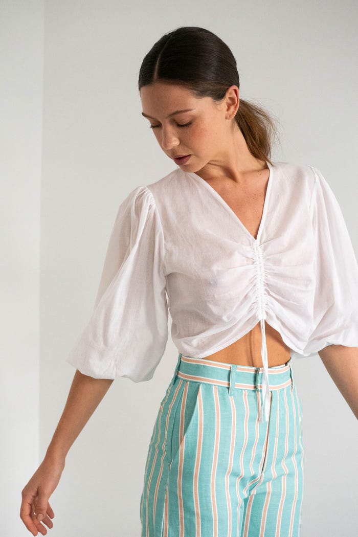 tiny cottons CAMISA CON CUELLO DE PICO