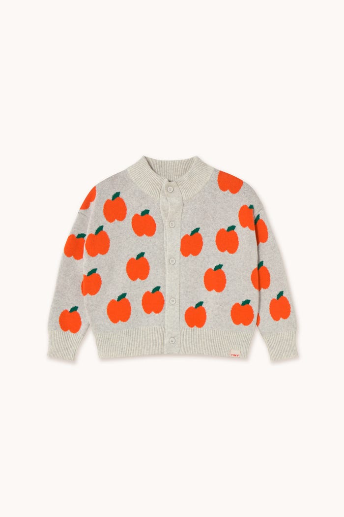 tiny cottons CARDIGAN APPLES