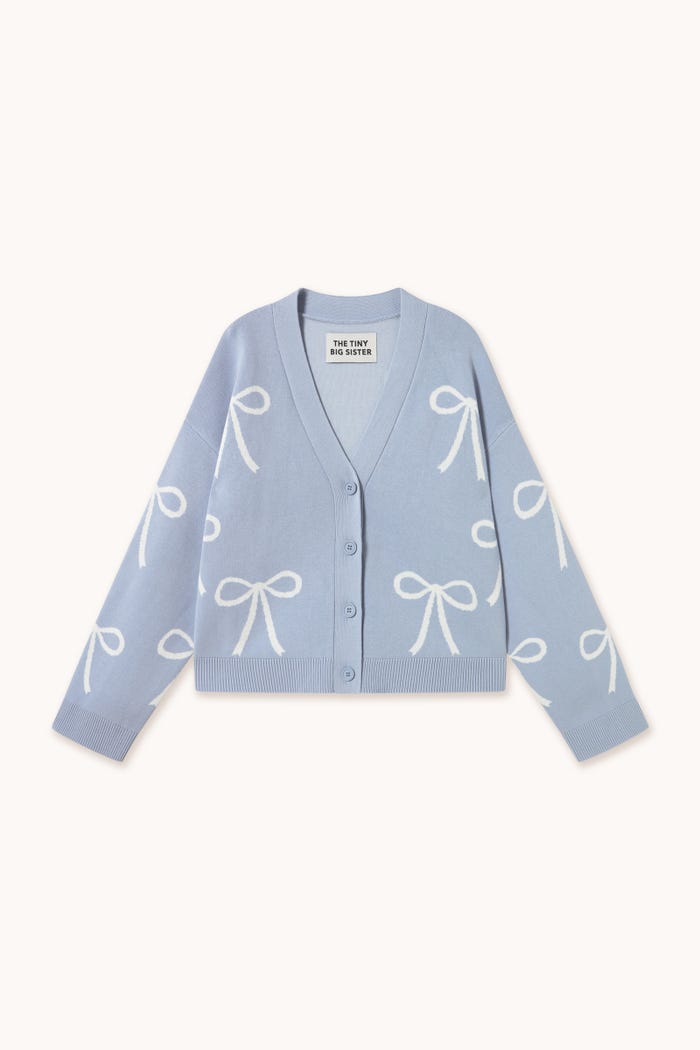 Tiny Cottons CÁRDIGAN JACQUARD BOWS