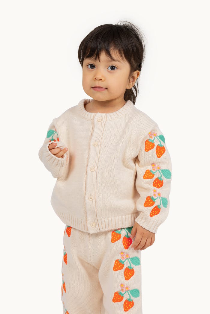 Tiny Cottons CARDIGAN STRAWBERRIES