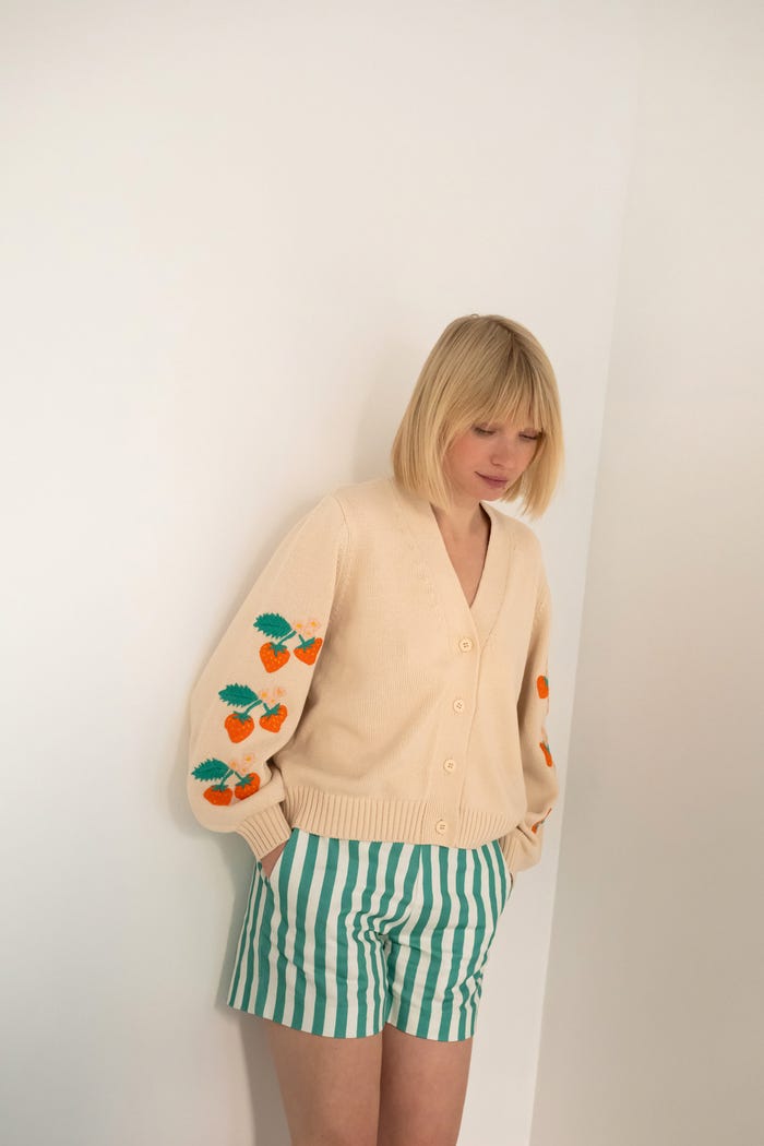 Tiny Cottons CÁRDIGAN STRAWBERRIES