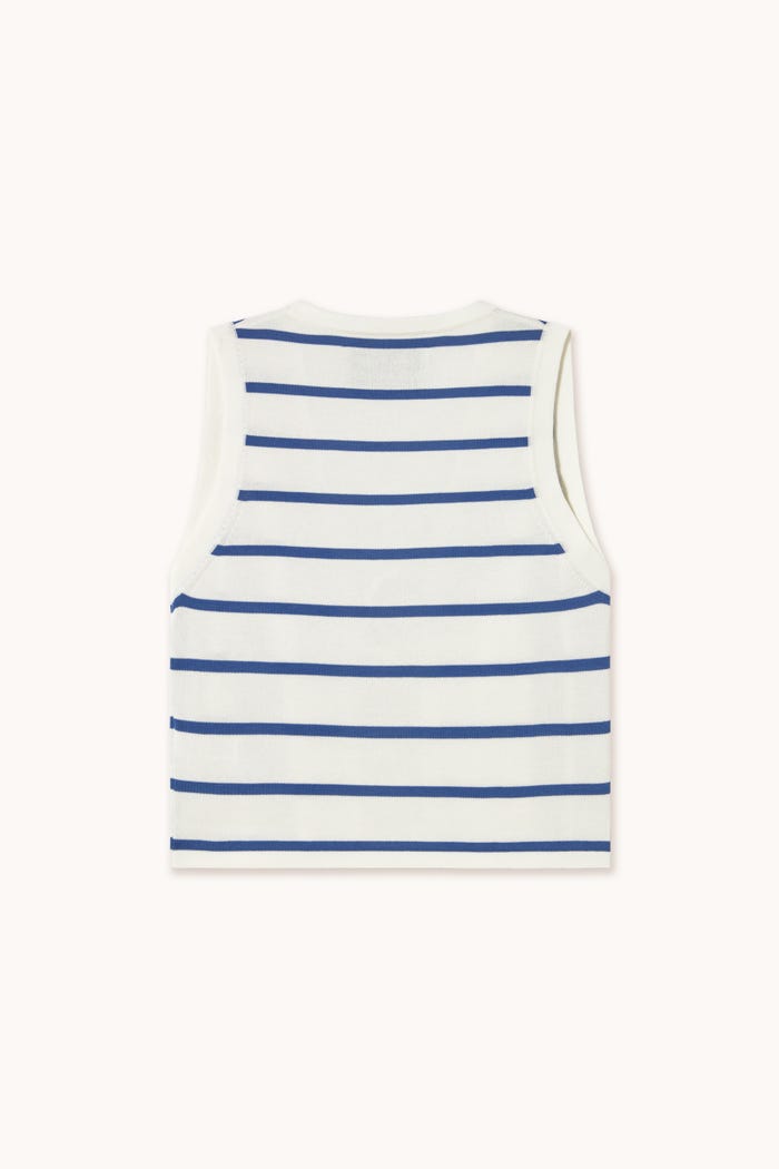 Tiny Cottons CHALECO DE PUNTO A RAYAS