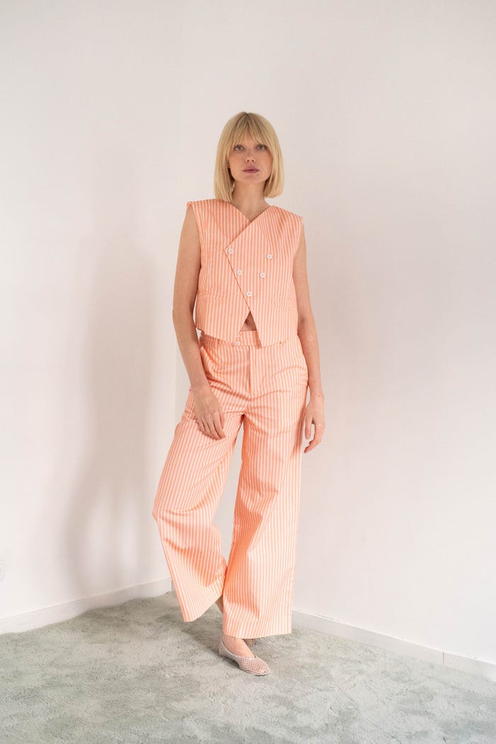 Tiny Cottons CHALECO DE SARGA A RAYAS