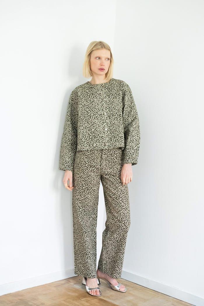 Tiny Cottons CHAQUETA VAQUERA FLOWERS