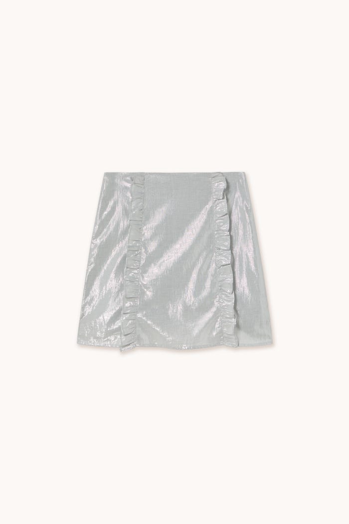 Tiny Cottons FALDA DE LUREX CON VOLANTES