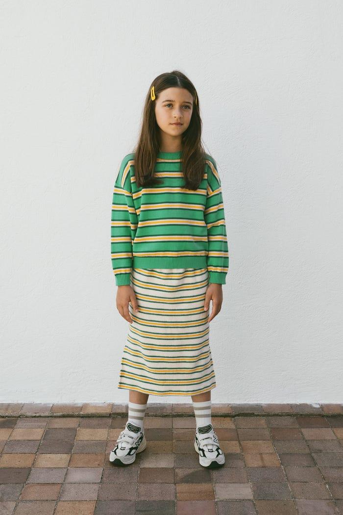 Tiny Cottons FALDA LARGA STRIPES MULTICOLOR