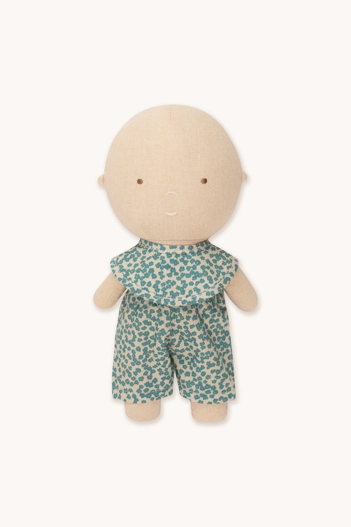 Tiny Cottons Gommu Flores Verdes - Pantalón & Babero