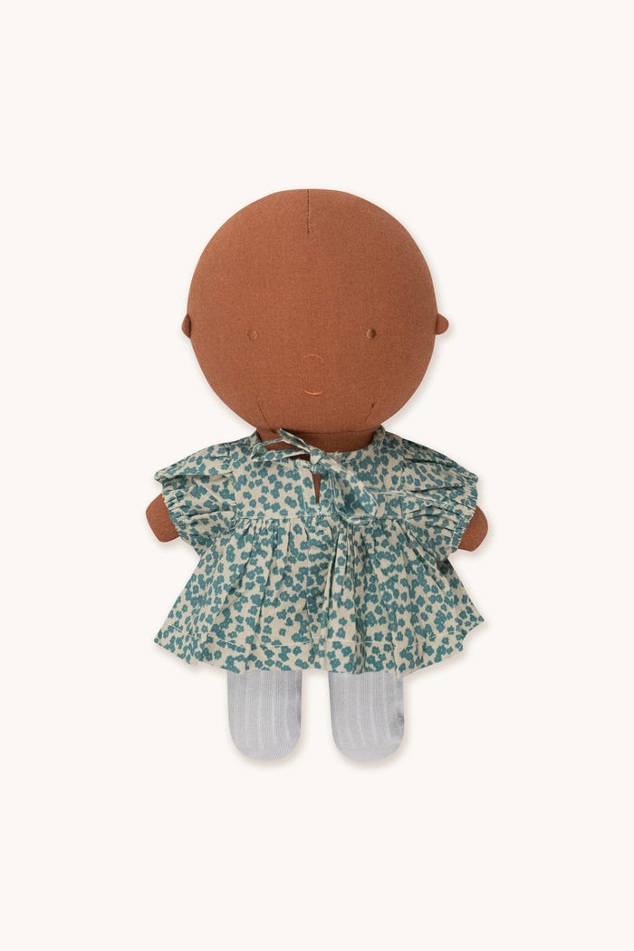 Tiny Cottons Gommu Flores Verdes - Vestido & Medias