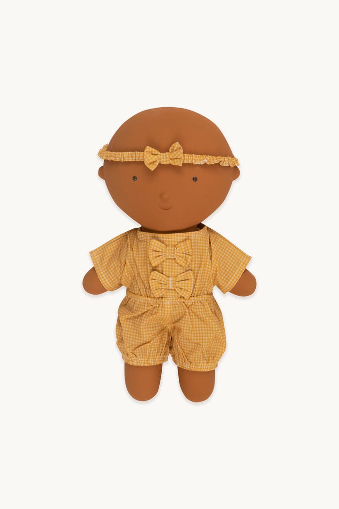 Tiny Cottons Gommu Vichy - Pelele & Pajarita