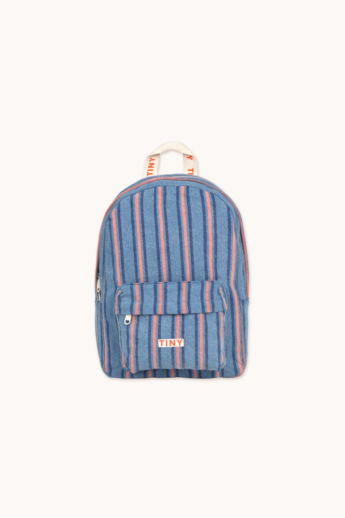 tiny cottons MOCHILA STRIPES DENIM
