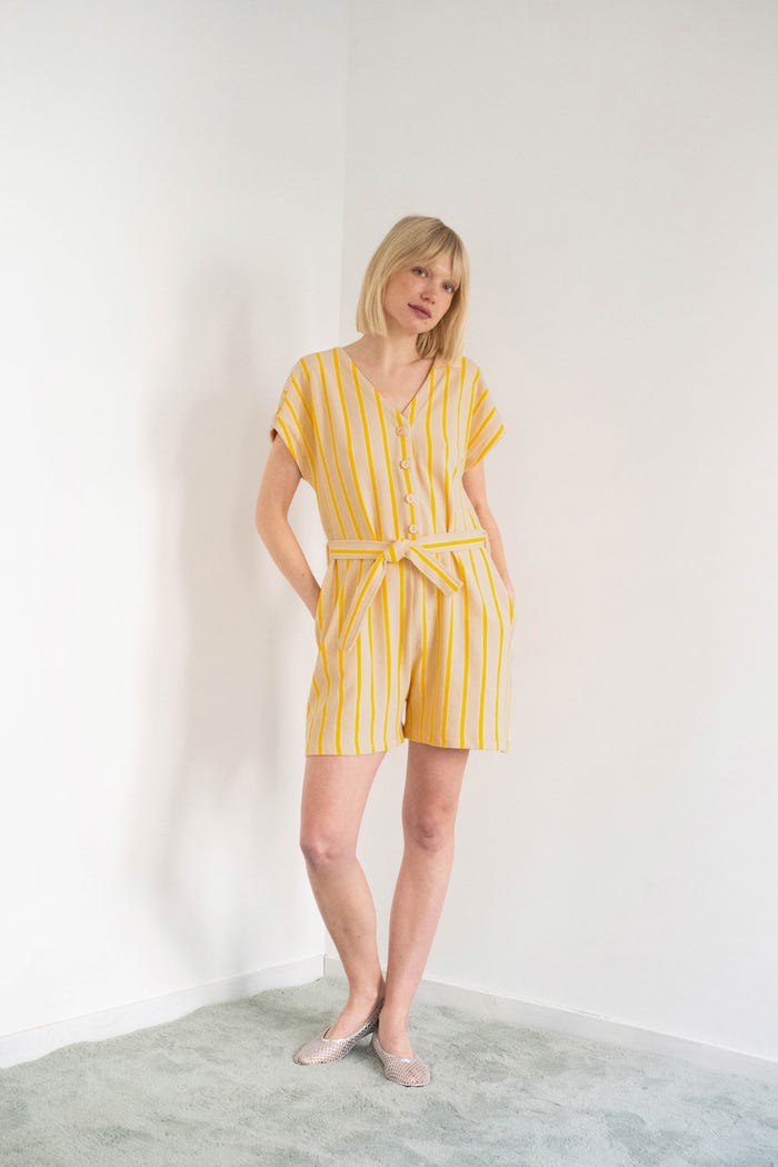 Tiny Cottons MONO DE RIZO A RAYAS