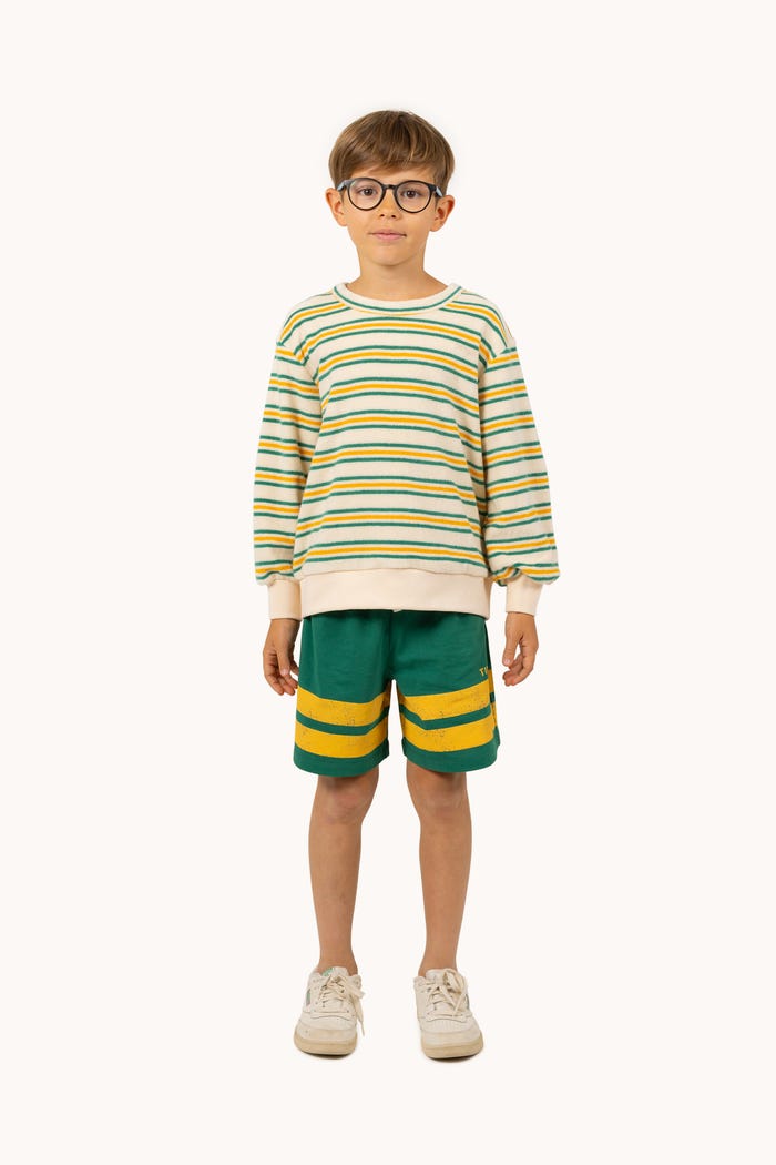 Tiny Cottons PANTALÓN CORTO STRIPES LOGO