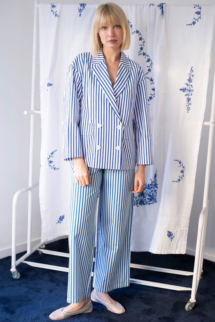 Tiny Cottons PANTALÓN DE TWILL A RAYAS