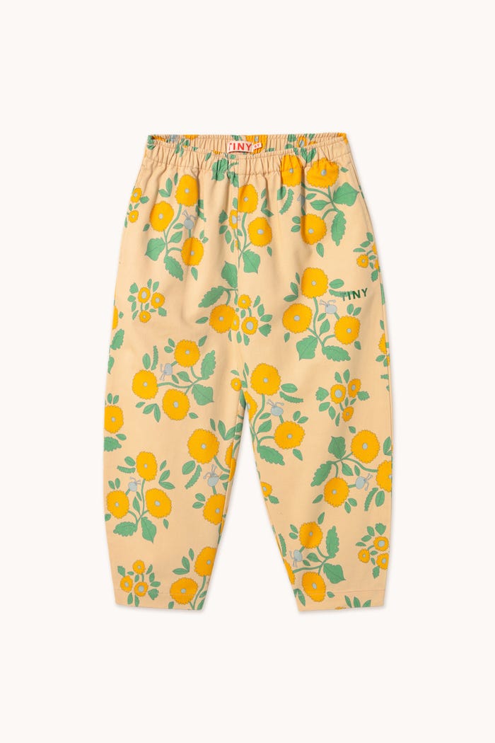 tiny cottons PANTALÓN FLOWERS