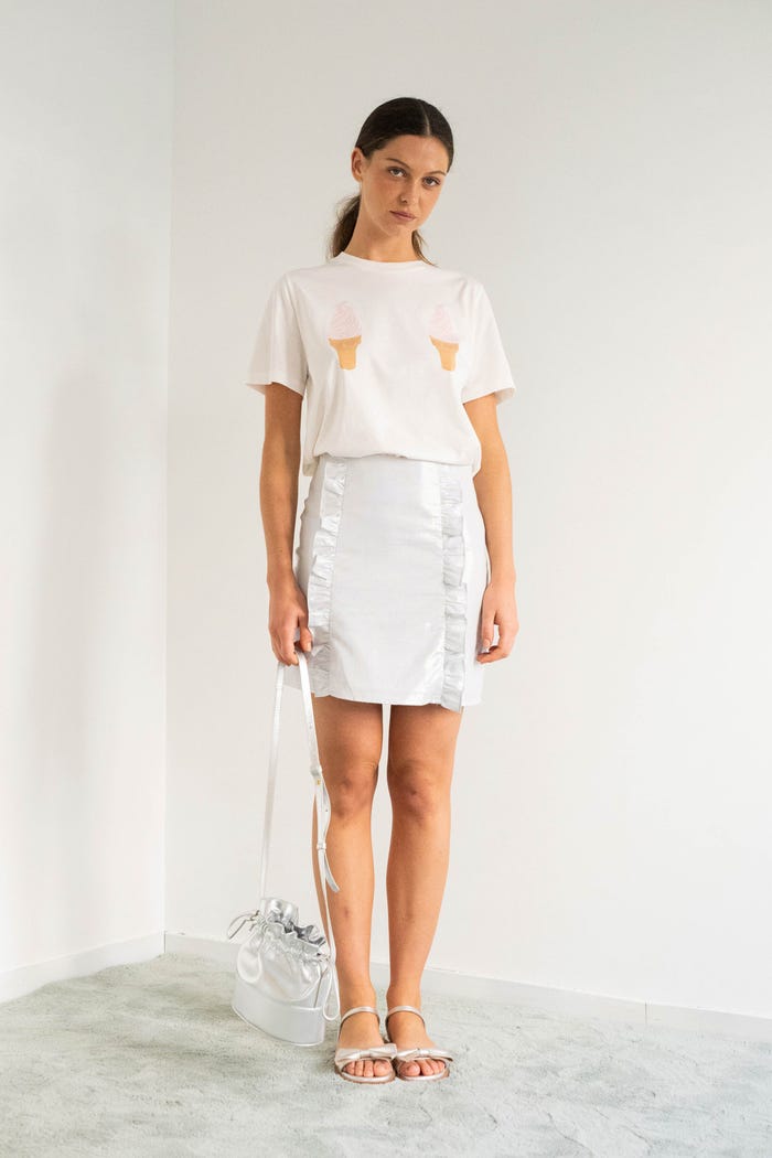 Tiny Cottons SANDALIAS METALIZADAS CON LAZO