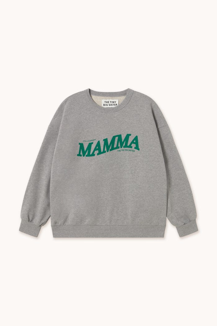 tiny cottons SUDADERA “VIVA LA MAMMA” MELANGE