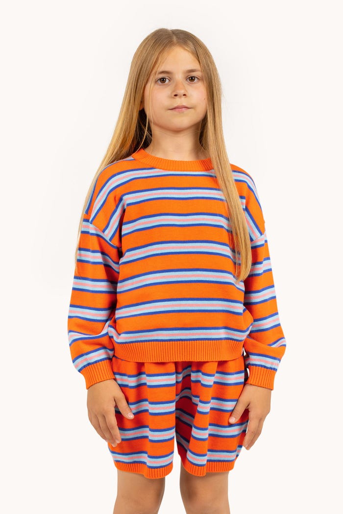 Tiny Cottons SWEATER STRIPES MULTICOLOR