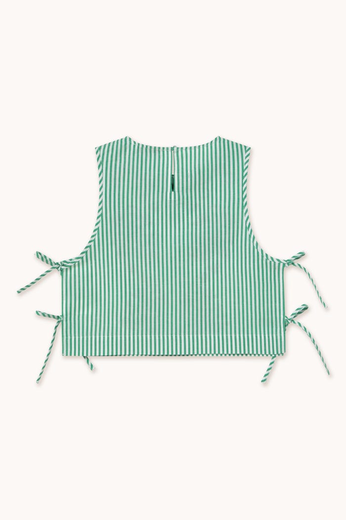 Tiny Cottons TOP A RAYAS BORDADO