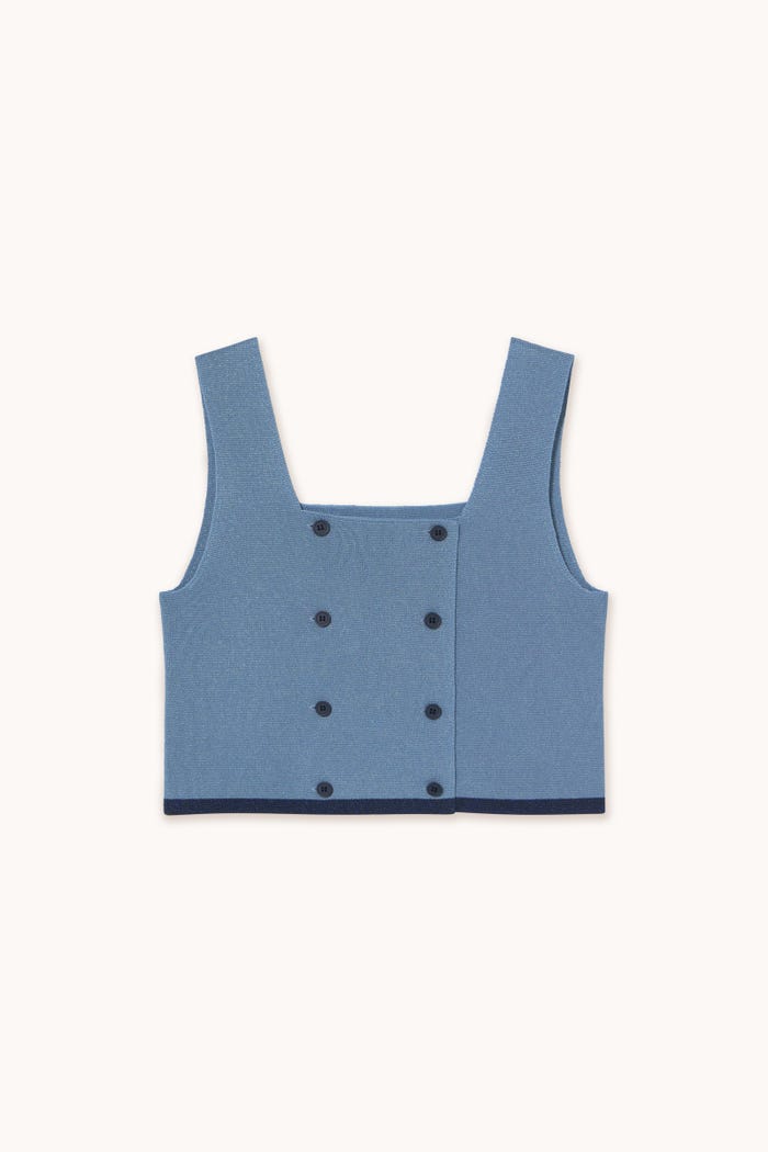 Tiny Cottons TOP CONTRASTE CON BOTONES