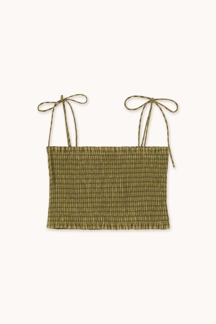 Tiny Cottons TOP CORTO A CUADROS