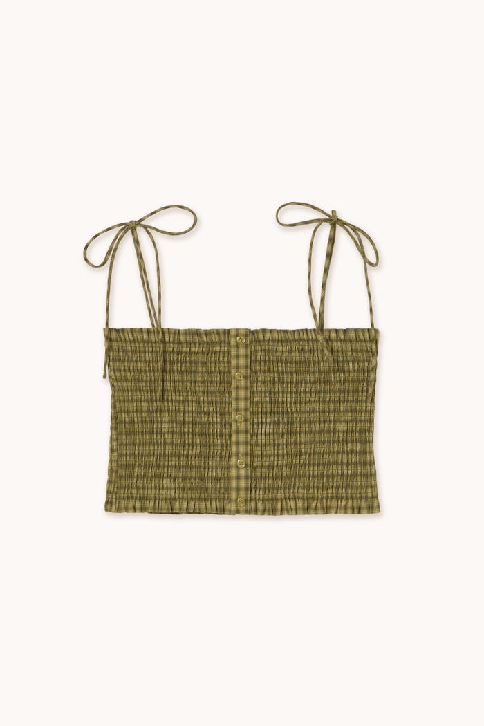 Tiny Cottons TOP CORTO A CUADROS