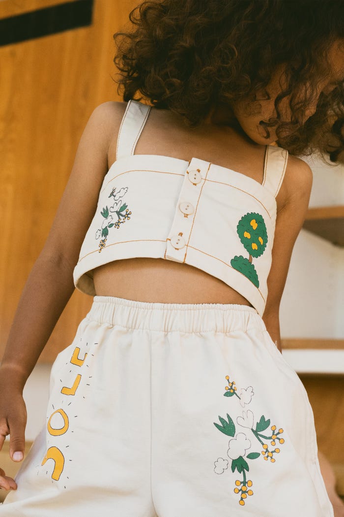 Tiny Cottons TOP CORTO ARTSY TREE