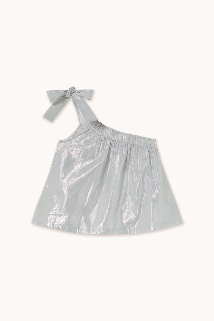 tiny cottons TOP DE LUREX ASIMÉTRICO