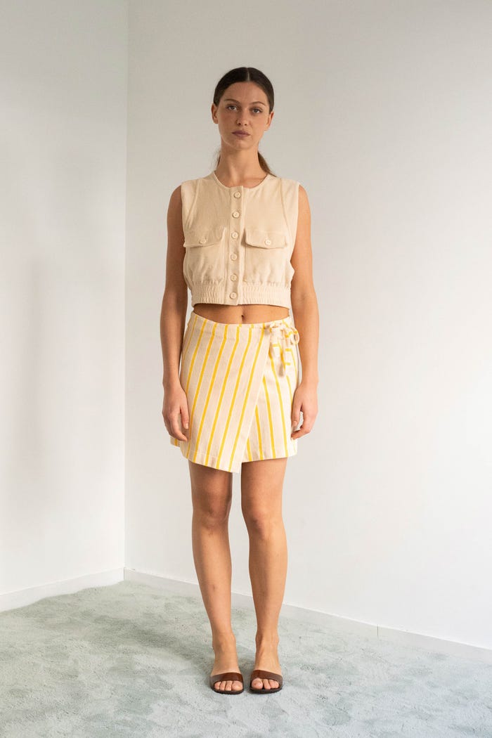 Tiny Cottons TOP DE RIZO CON BOLSILLOS