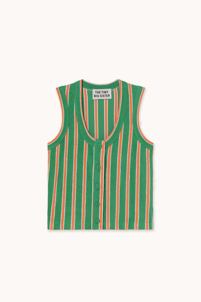 Tiny Cottons TOP DE RIZO CON BOTONES A RAYAS