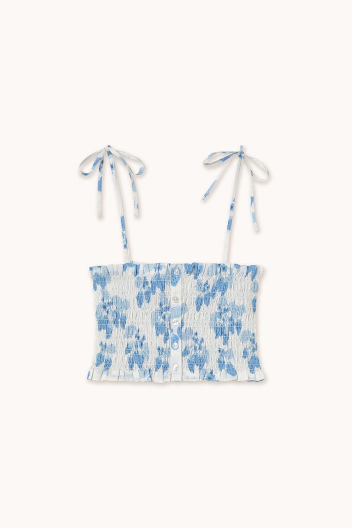 tiny cottons TOP FRUNCIDO STRAWBERRIES