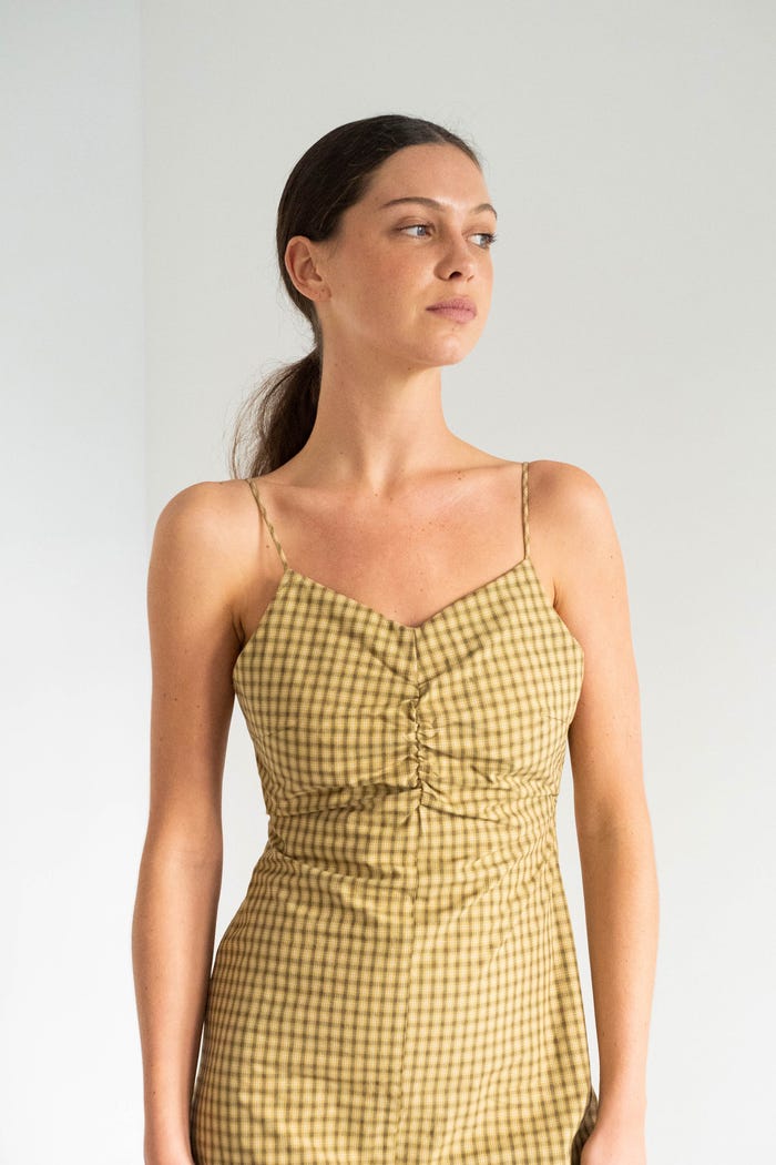 tiny cottons VESTIDO A CUADROS